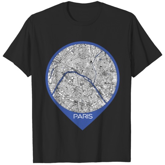 Discover Paris Map France T-shirt