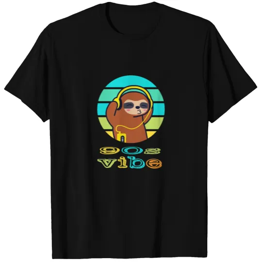Funny and Cool Sloth Gift , 90s Music T-shirt