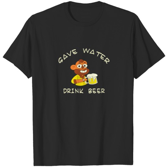 Discover save water drink beer T-shirt