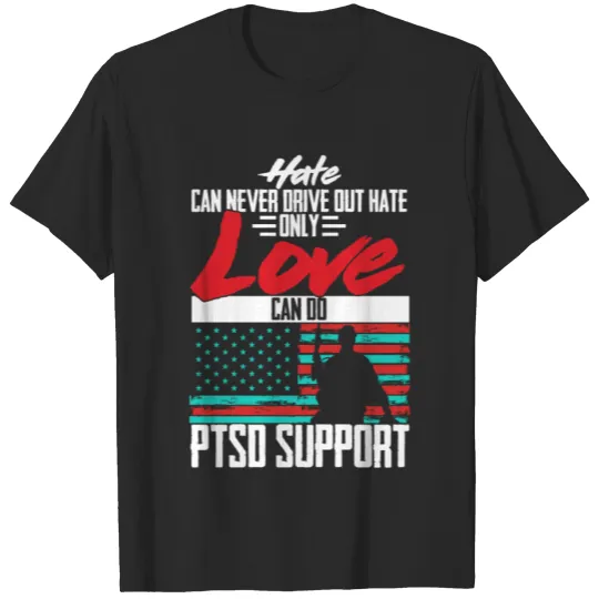 Discover Hate can never drive out hate 22 Veterans, Navy, T-shirt