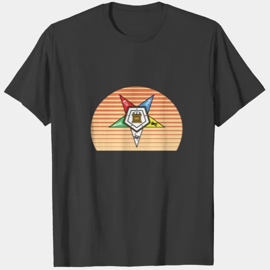 OES Eastern Star Retro Sun Design T-shirt