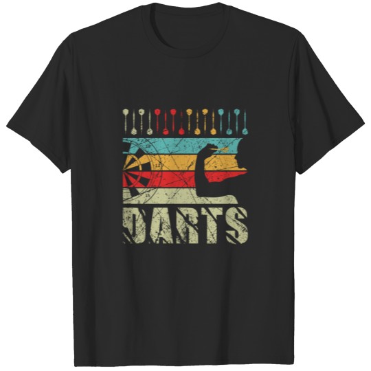 Discover Darts Game Dart Player Retro Look Gift T-shirt