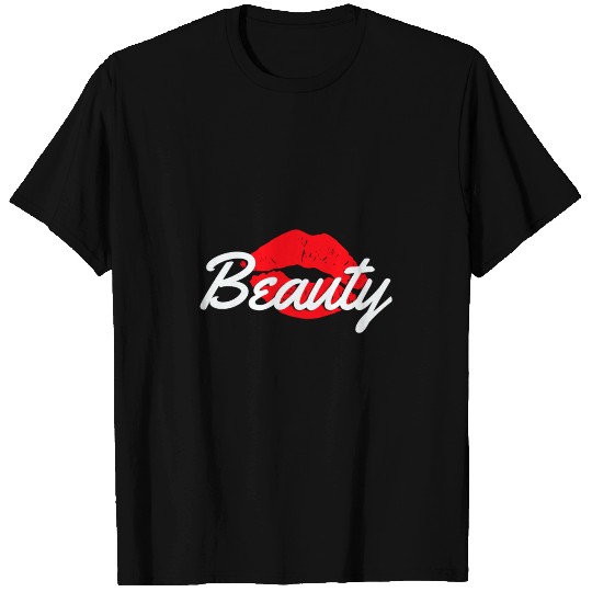 Beauty Lips Kisses Matching Couples Beast Workout T-shirt