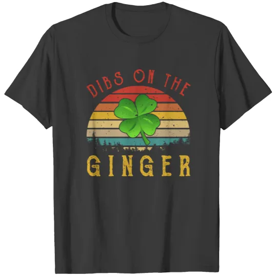 Vintage Retro Funny St Patricks Day Four-Leaf T-shirt