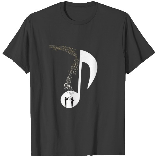 Violin Trumpet Classic Music Band Gift T-shirt