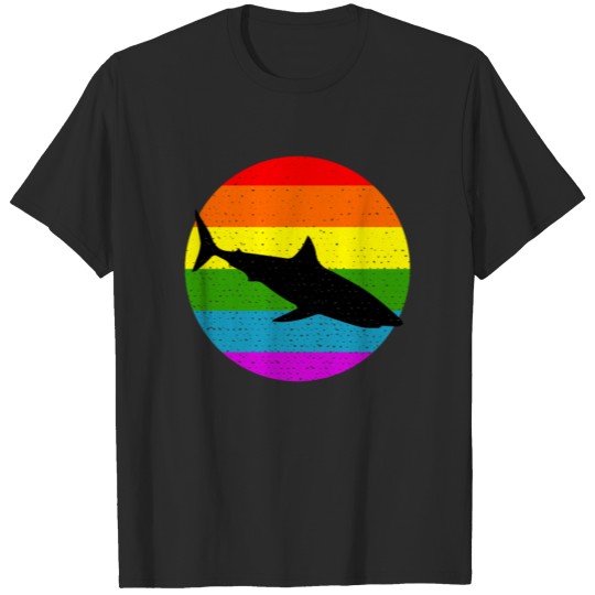 Discover Rainbow Shark T-shirt