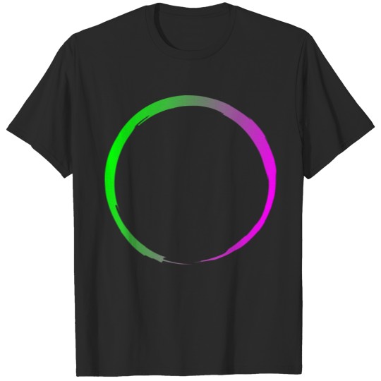 Circle round pattern abstract icon design T-shirt