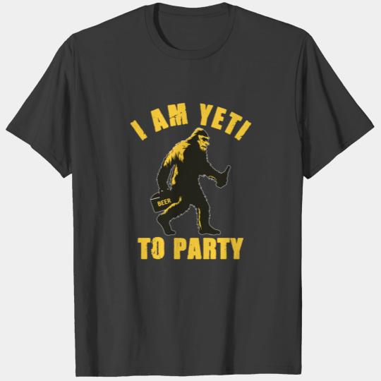 Funny Sasquatch Beer Party T-shirt