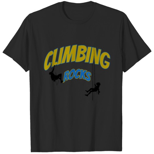 Discover Climbing rocks T-shirt