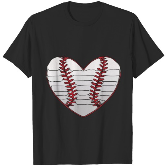 Discover baseball heart T-shirt