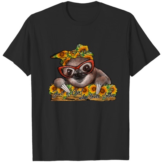 Discover Just a Girl Who Loves Sloths T-shirt
