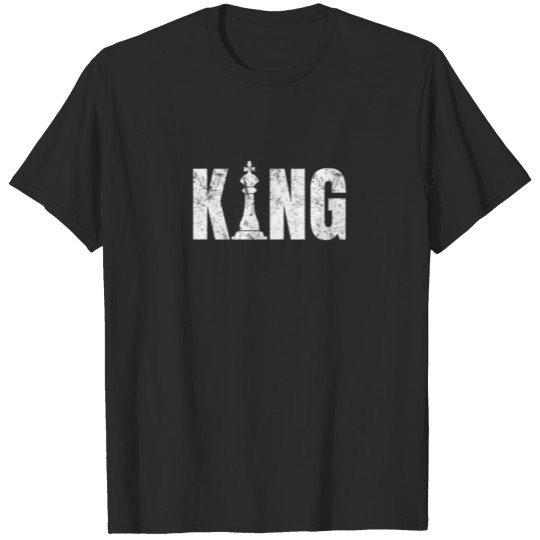 Discover Chess Player Gift Men Boys Chess King T-shirt