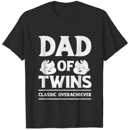 Discover Twins Father's Day Birth Baby Shower Birthday T-shirt