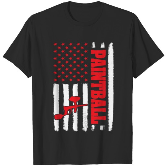 Discover Paintball American Flag USA Apparel T-shirt