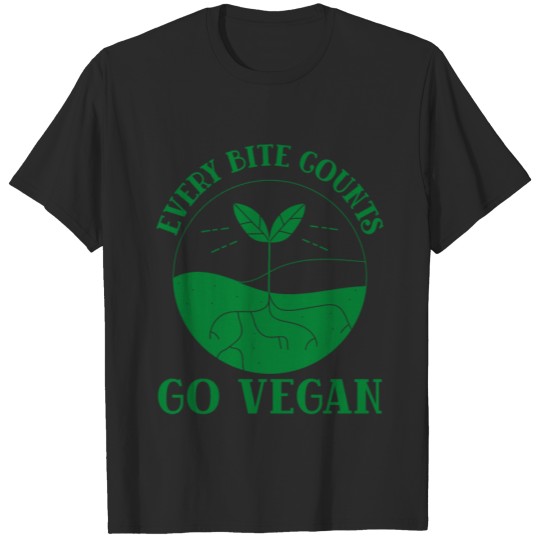 Discover Every Bite Counts Go Vegan T-shirt