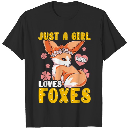 Discover Just A Girl Who Loves Foxes Shirt Gifts Fox T-shirt