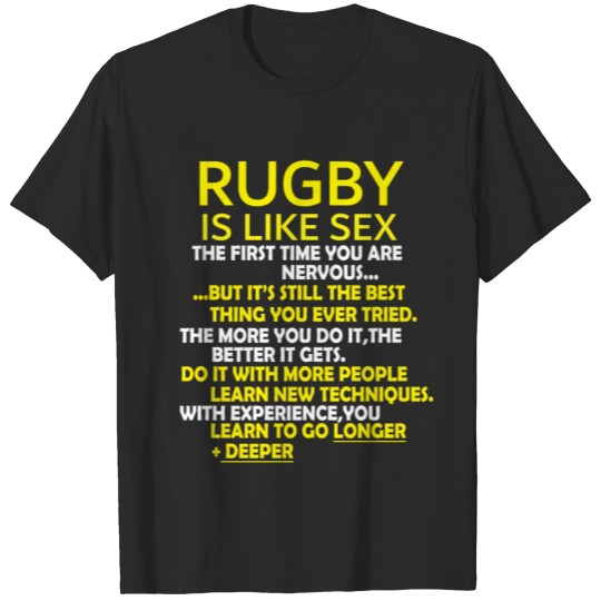 Discover Rugby Player Team Game Funny Birthday Gift T-shirt