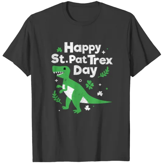 Happy St Pat T-Rex Day Funny Cute St Patricks Day T-shirt