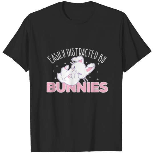 Discover Easily Distracted By Bunnies Rabbit Animal Lover T-shirt