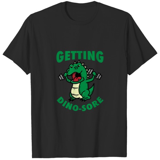 Discover Cool Getting Dinosore Funny Dinosaur Trex Workout T-shirt