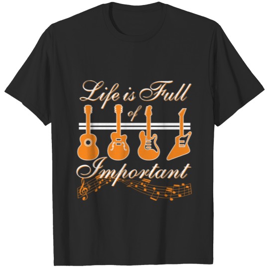 Discover Life Is Full Of Important Choices Guitar Player Gi T-shirt