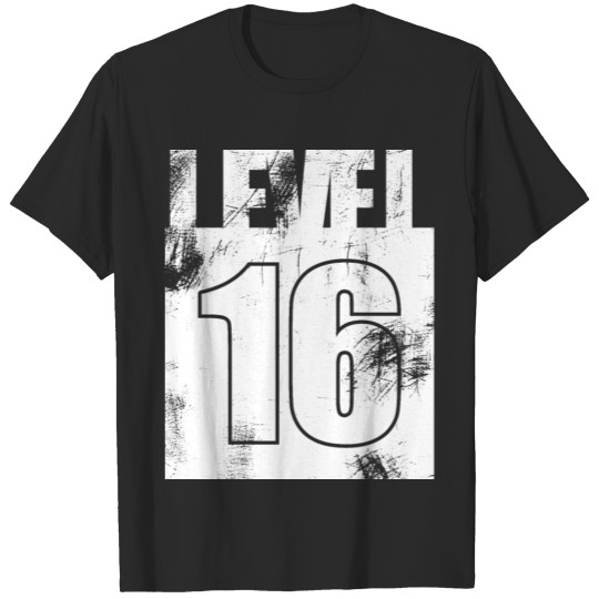 Discover Level 16th birthday gamer Vintage T-shirt