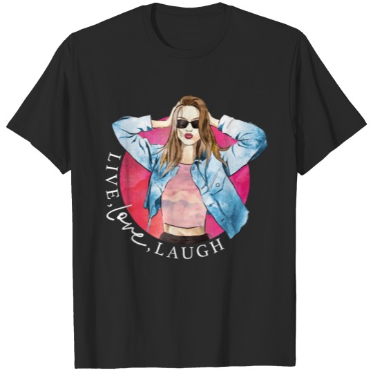 Discover live, love, laugh girl T-shirt