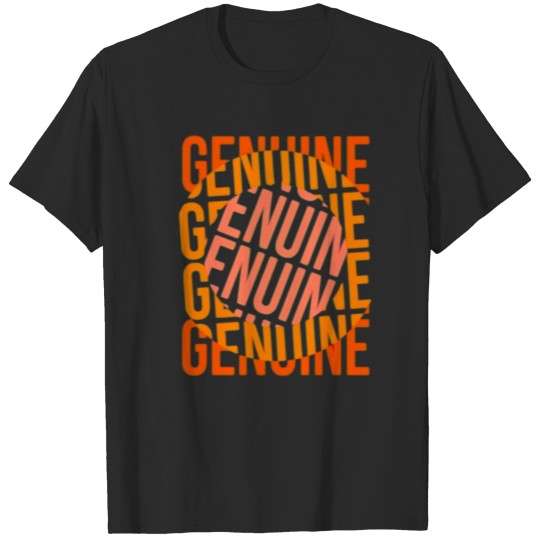 Discover Genuine Lettering Typography T-shirt