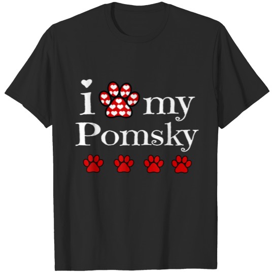 Discover I Love My Pomsky Gift for Dog Lover Christmas T-shirt