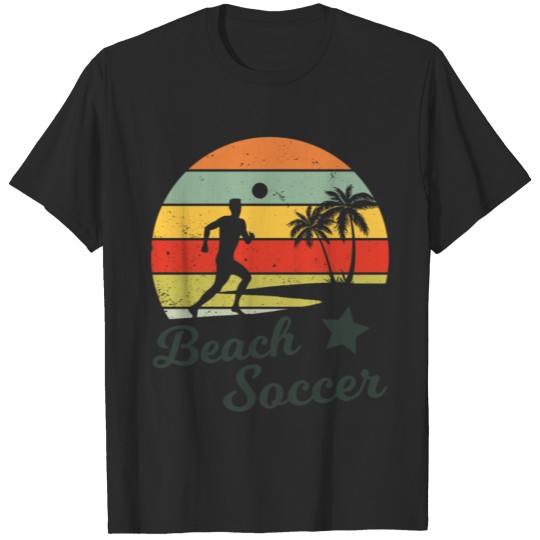 Discover Beach Soccer Sport Retro Vintage Gift T-shirt