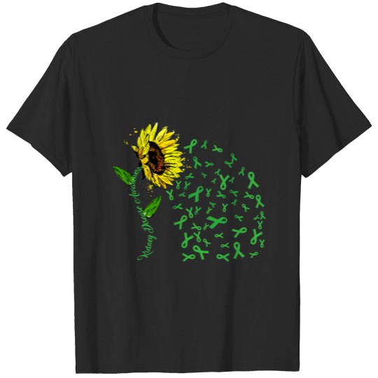 Discover Sunflower Kidney Disease Awareness Gift Tee T-shirt