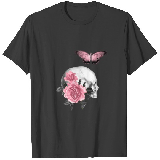 Gothik raven goth skull death skull punk dark T-shirt