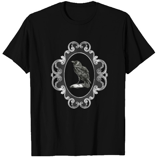 Gothik raven goth skull death skull punk dark T-shirt