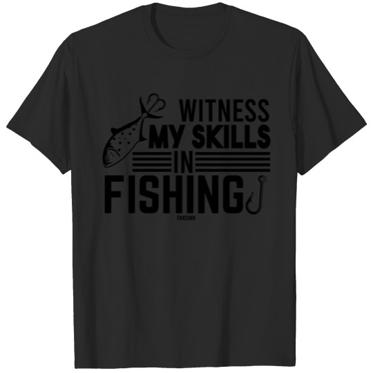 Discover Sport fishing Father man fishing T-shirt