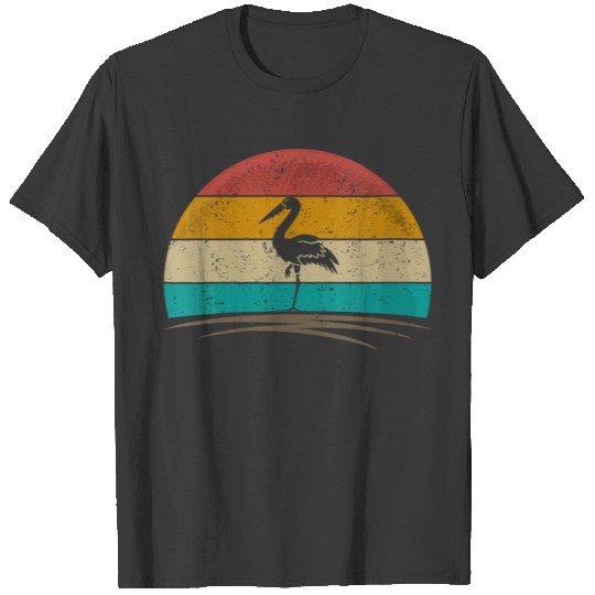 Vintage Heron Bird Retro Distressed Heron Lover Me T-shirt