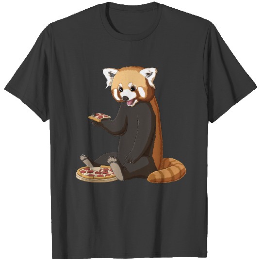 Red Panda Pizza Food Lover T-shirt