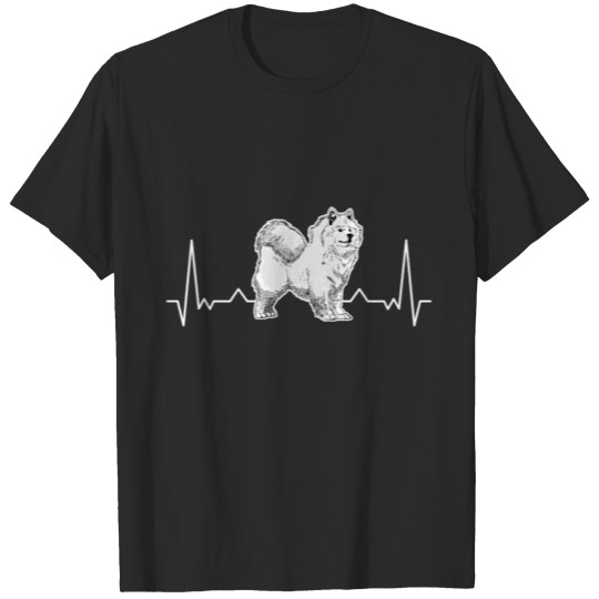 Discover Samoyed heartbeat sled dog Samoeds T-shirt