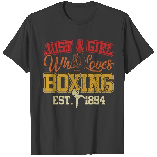 Discover Boxer Girl Gift, Just A Girl Who Loves Boxing T-shirt
