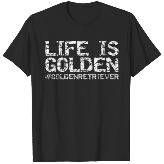 Discover Womens Golden Retriever Owner Life is Golden Golde T-shirt