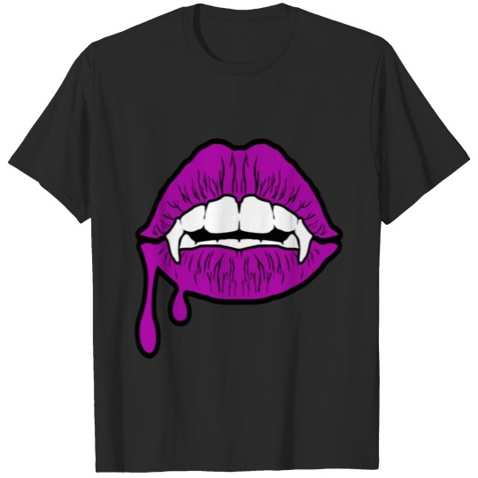 Discover Lips Mouth Pop Gift Kiss T-shirt