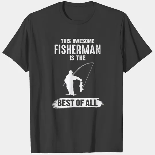 Fishing Rod Fisher Angling Angler Boat Funny Gift T-shirt
