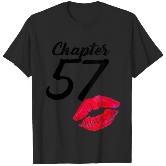 Discover Women 57Th Birthday Lips Chapter 57 Years Old 1963 T-shirt