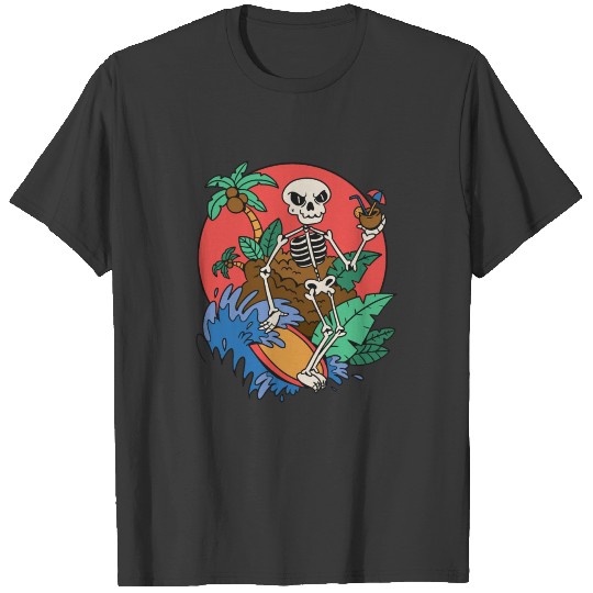 SURFING SKELETON T-shirt