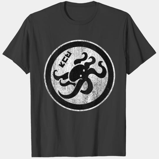 Splatoon Octopus Circle Kanji Distressed Logo Gift T-shirt