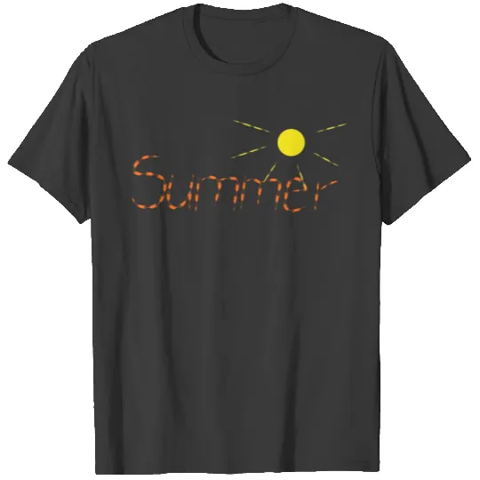 summer sun sunshine yellow orange T-shirt