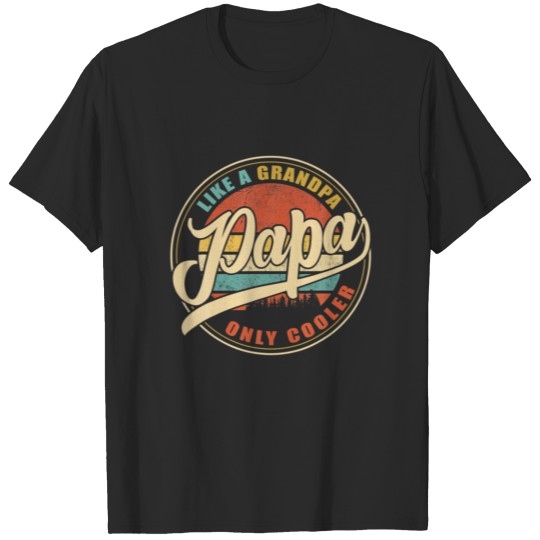 Discover Mens Vintage Retro Funny Gifts For Dad Papa | Papa T-shirt