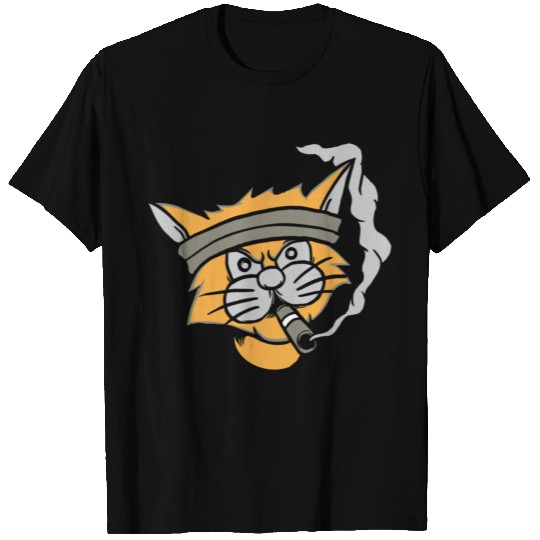 Cat smoking T-shirt