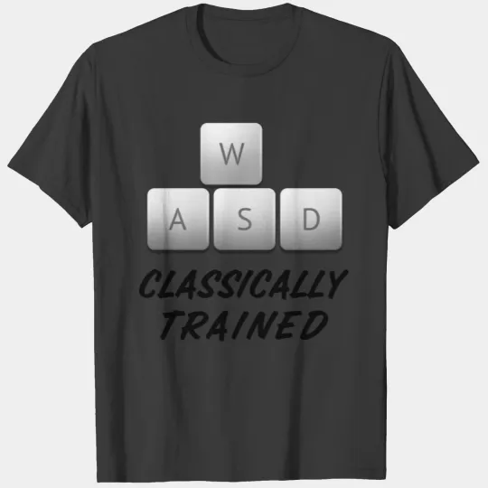 CLASSICALLY TRAINED KEYBOARD WASD T-shirt