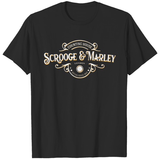 Discover Scrooge and Marley Counting House Christmas Ebenez T-shirt