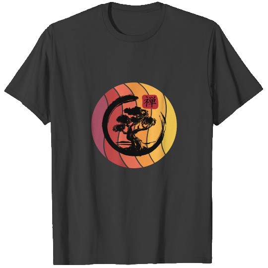 Retro Sunset Bonsai T-shirt